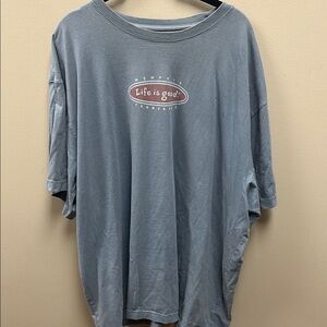 Life Is Good Blue Short Sleeve Tee